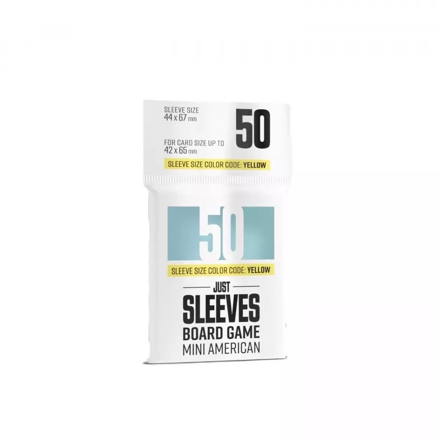 Gamegenic Just Sleeves - Board Game Sleeves (44 x 67 mm) 50 sztuk, Clear