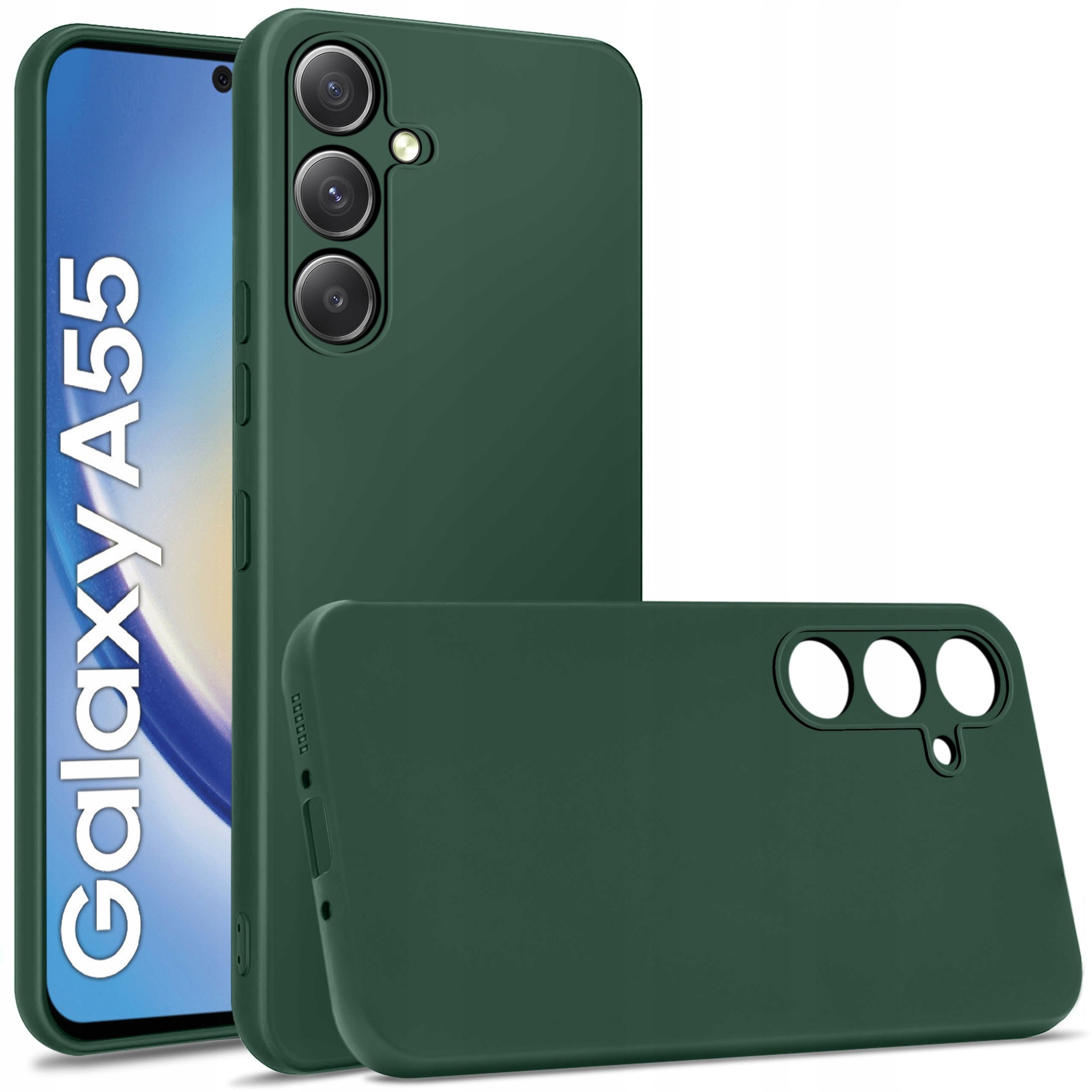 Etui do Samsung Galaxy A55 | A55 5G CASE SOFT MATT PLECKI + SZKŁO 9H
