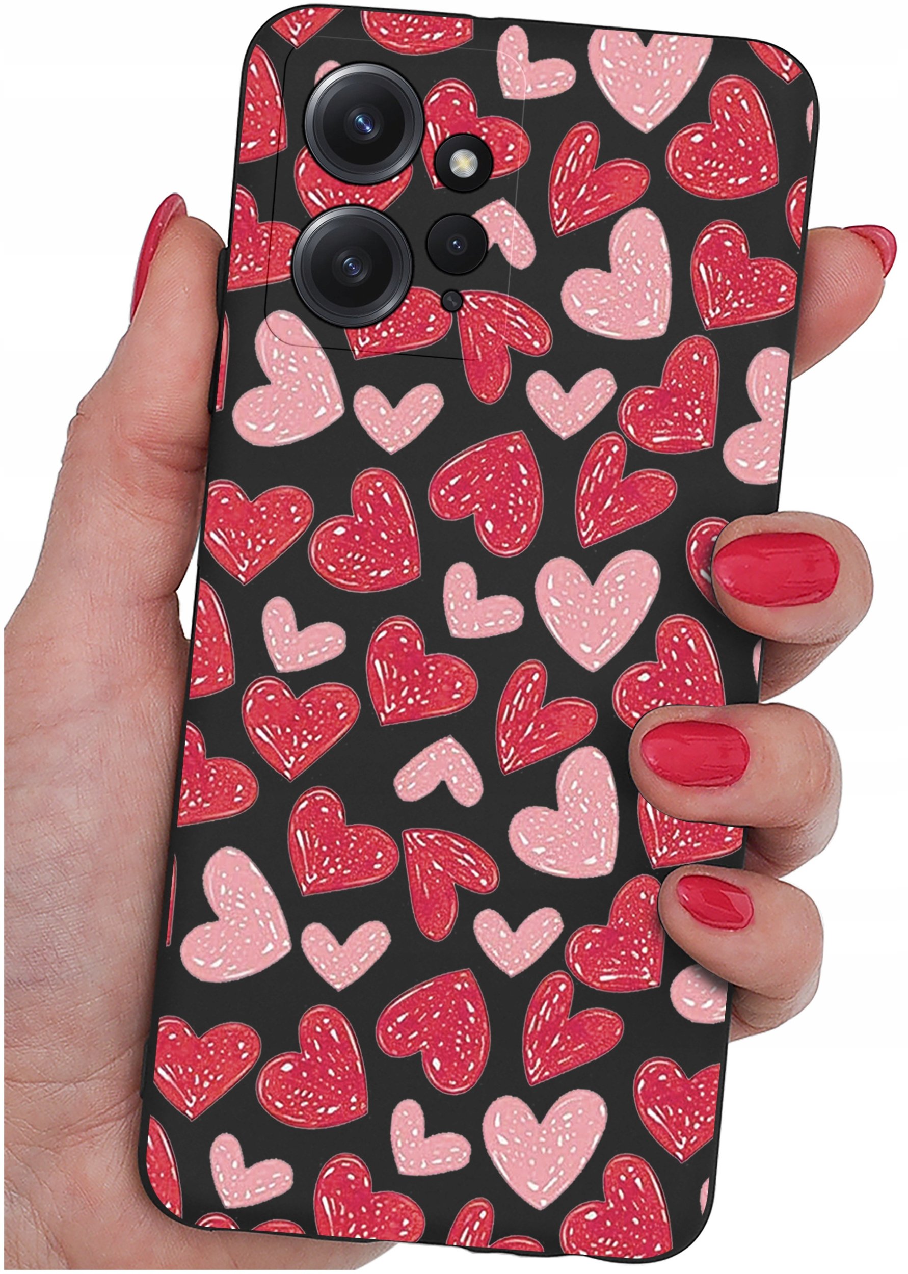 ETUI do Xiaomi Redmi Note 12 4G | WZORY | SILIKONOWE MATT CASE + SZKŁO 9H