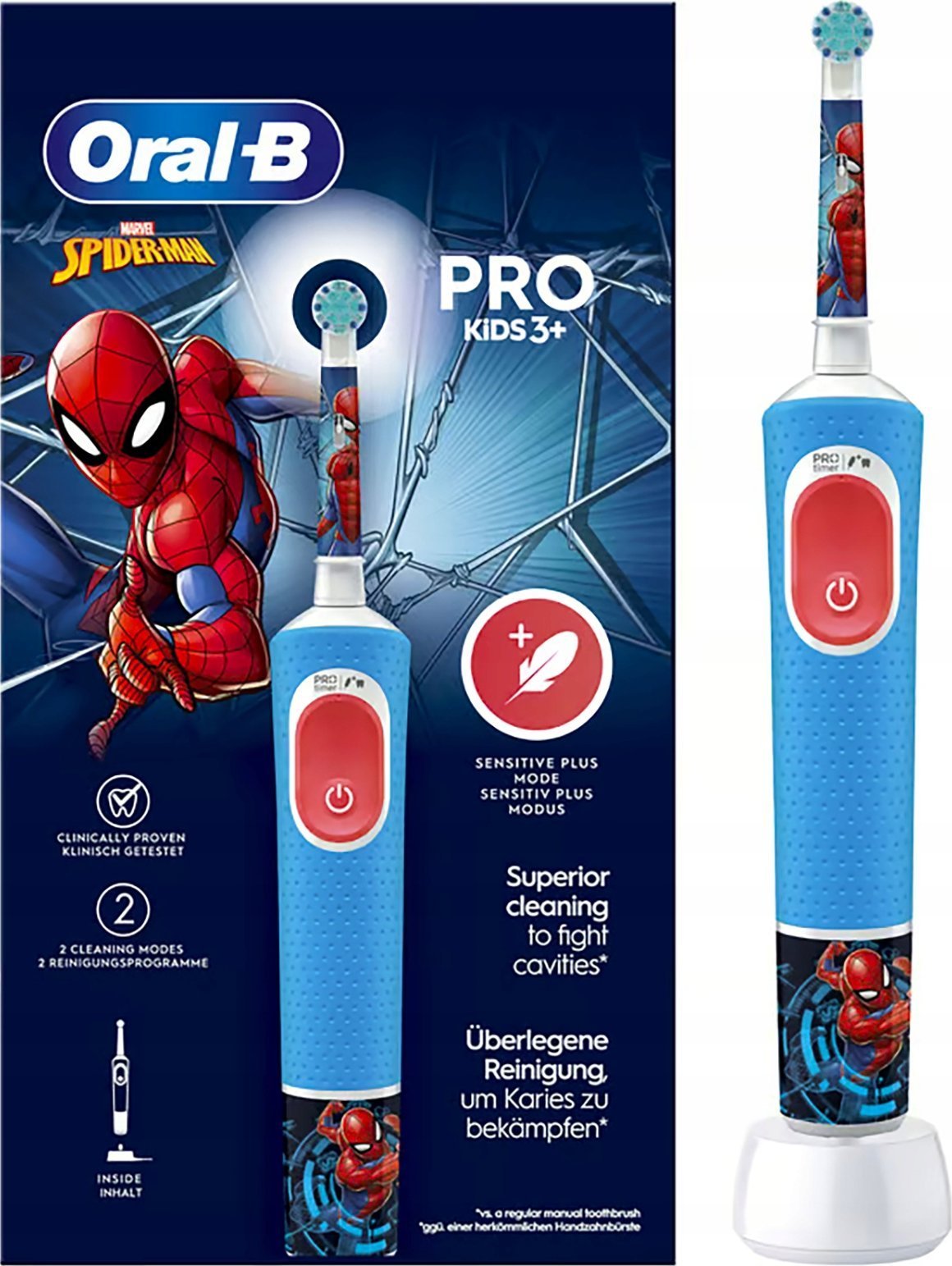 Szczoteczka Oral-B Vitality Pro Kids 103 Spiderman Blue