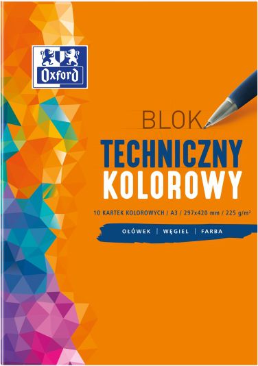 Oxford Blok techniczny A3 10k kolorowy