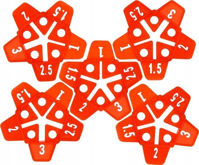 Silver GWIAZDKI DYSTANSOWE DO GLAZURY 50szt. / SILVER