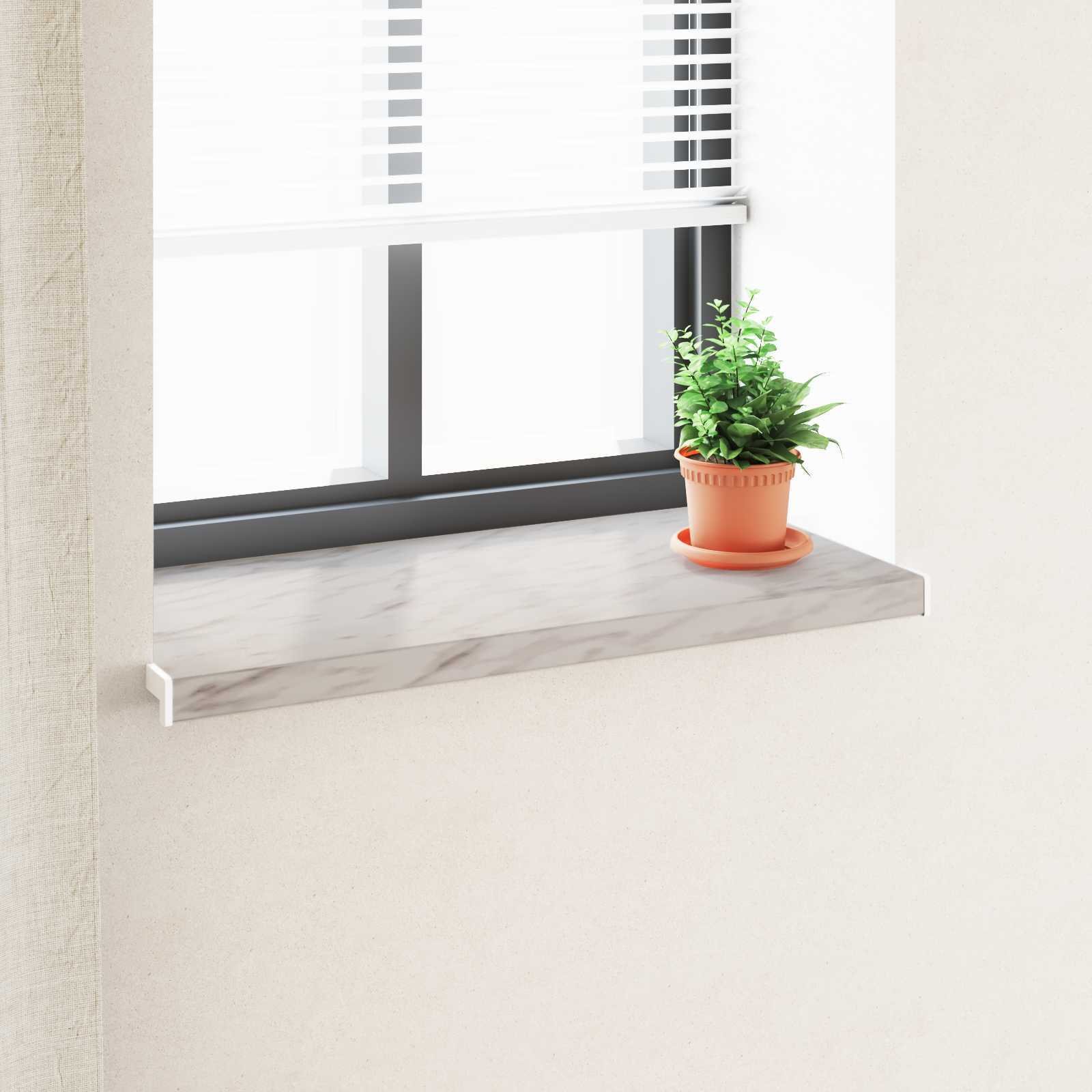 vidaXL Parapet okienny Tekst Marmur -enure 100 x 45 x 4,5 cm