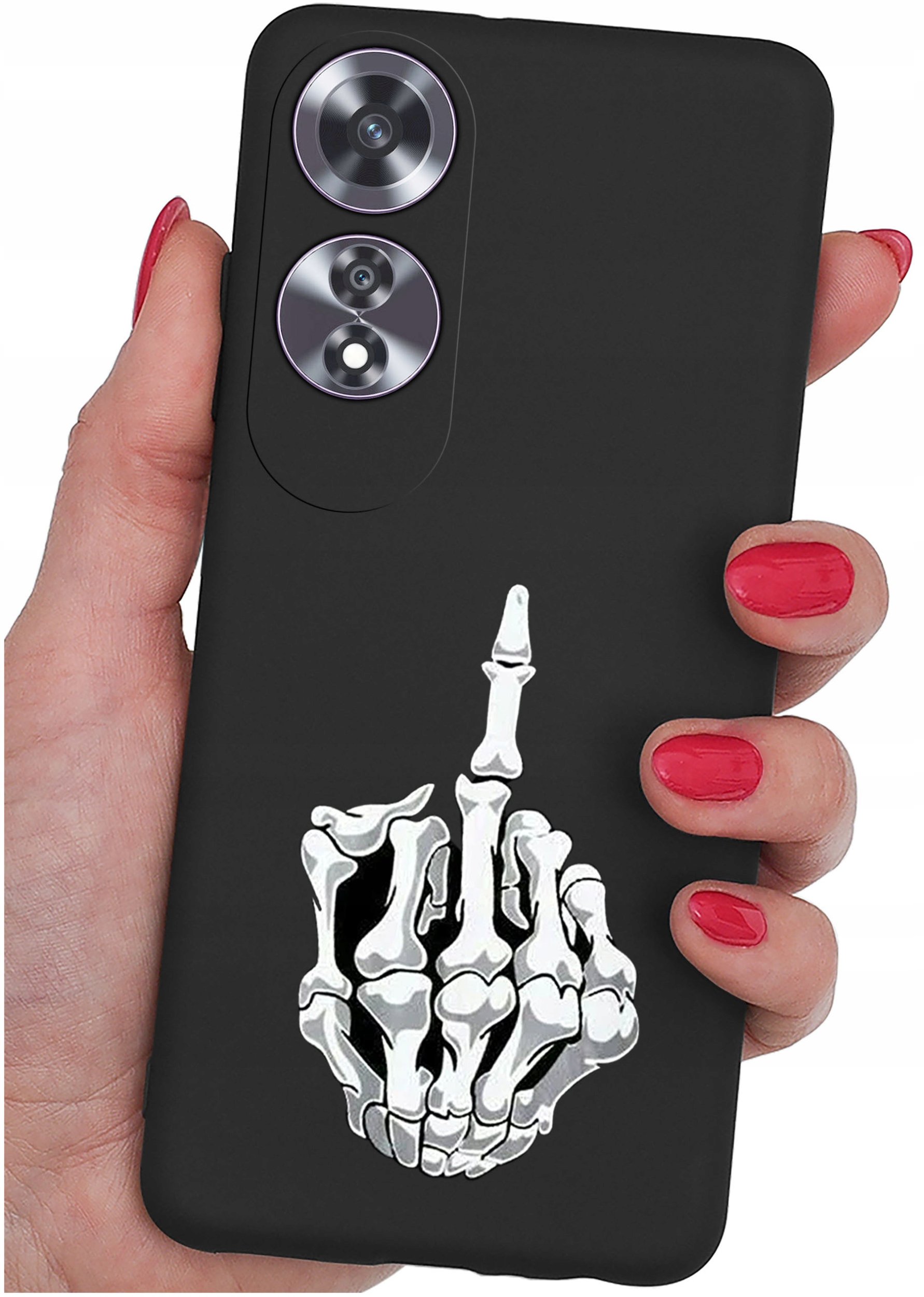 krainaGSM Etui do Oppo A60 4G wzory | SILIKONOWE MATT CASE + SZKŁO 9H