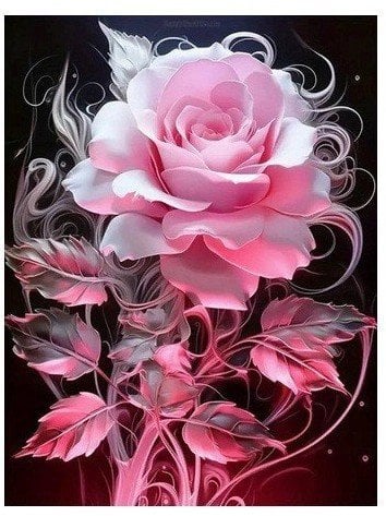 Diamentowa mozaika - Kwiaty róży