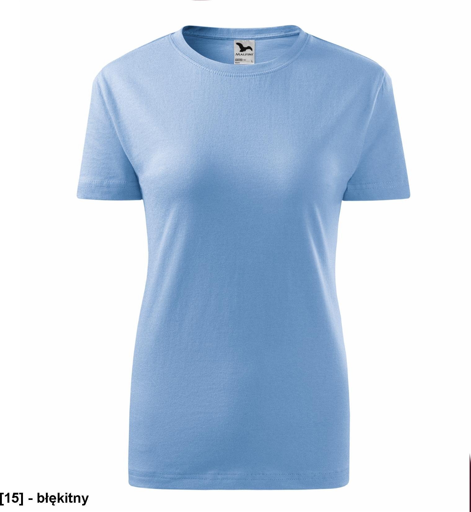 MALFINI Classic New 133 - ADLER - Koszulka damska, 145 g/m - błękitny 2XL