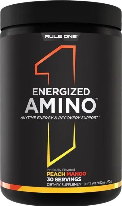 Rule One - Aminokwasy, Energized Amino, Brzoskwinia Mango, Proszek 270g