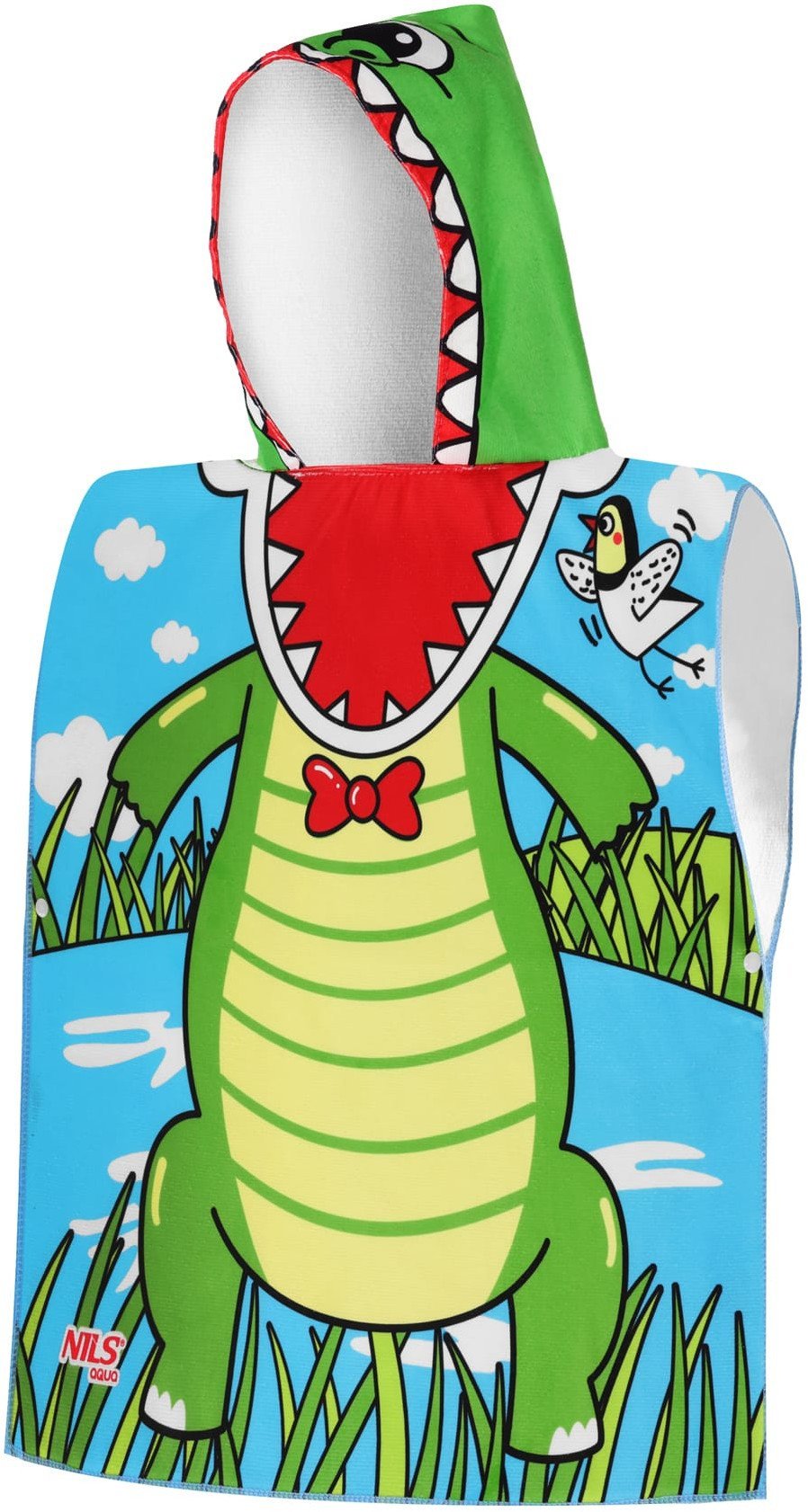 NAR20 RĘCZNIK PONCZO CROCODILE NILS AQUA
