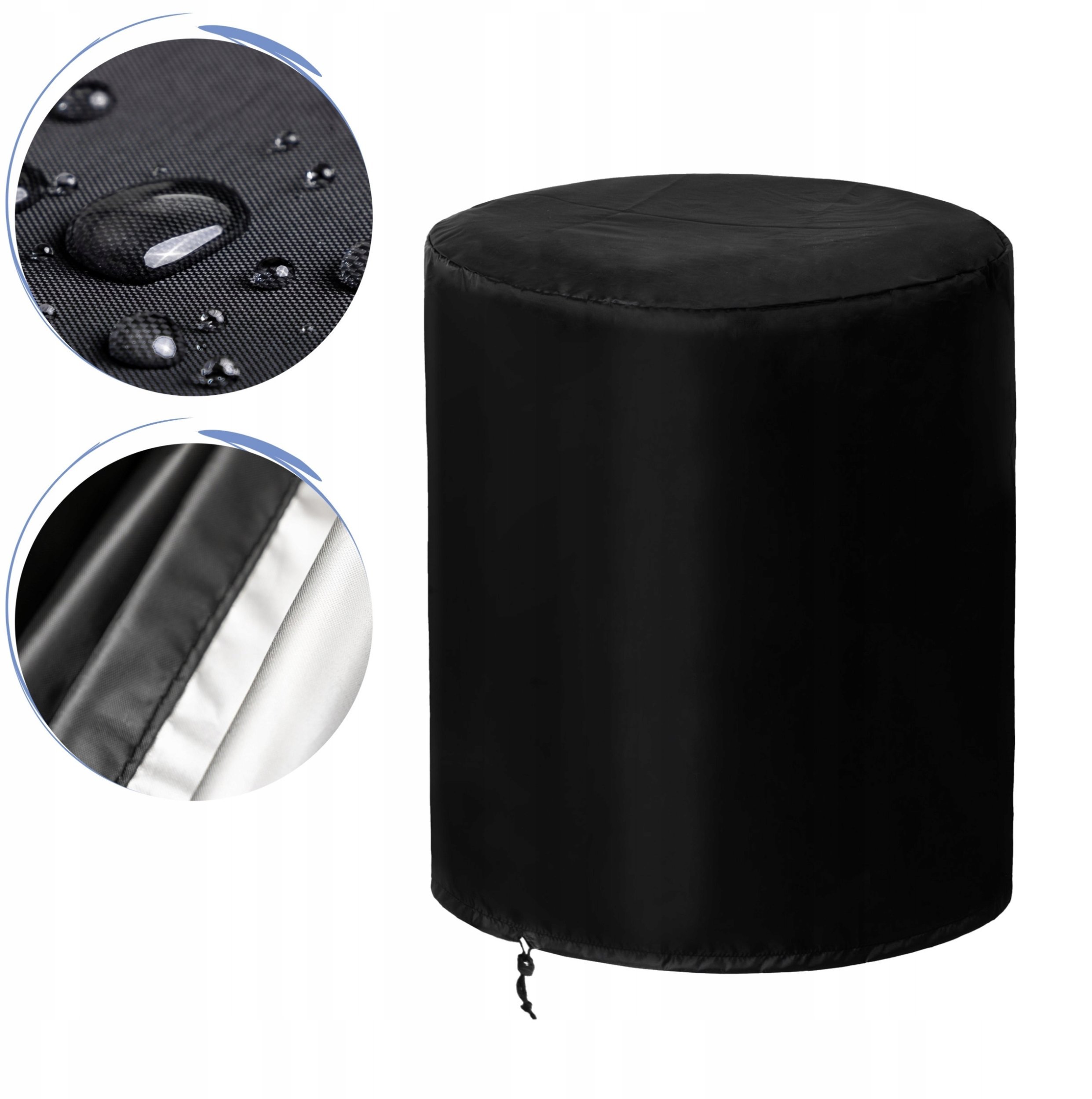 POKROWIEC NA GRILLA MAŁY CZARNY