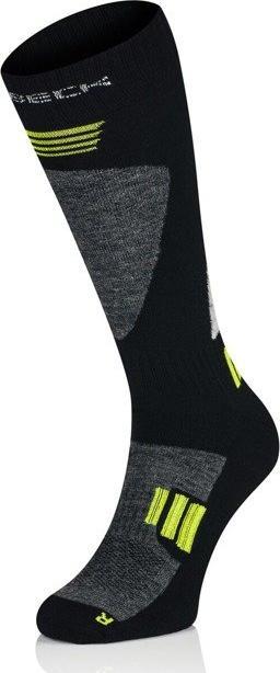 Brubeck BSK001/M Skarpety męskie Ski Force czarny/zielony L/42-44