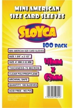 Baldar Koszulki Mini American 41x63mm (100szt) SLOYCA