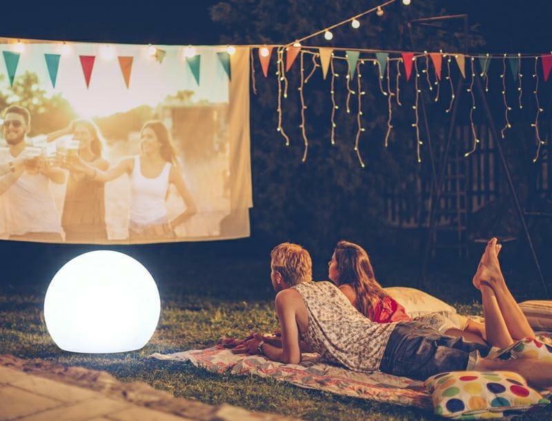 New Garden NEW GARDEN lampa ogrodowa BULY 30 SOLAR biała - LED, sterowanie pilotem