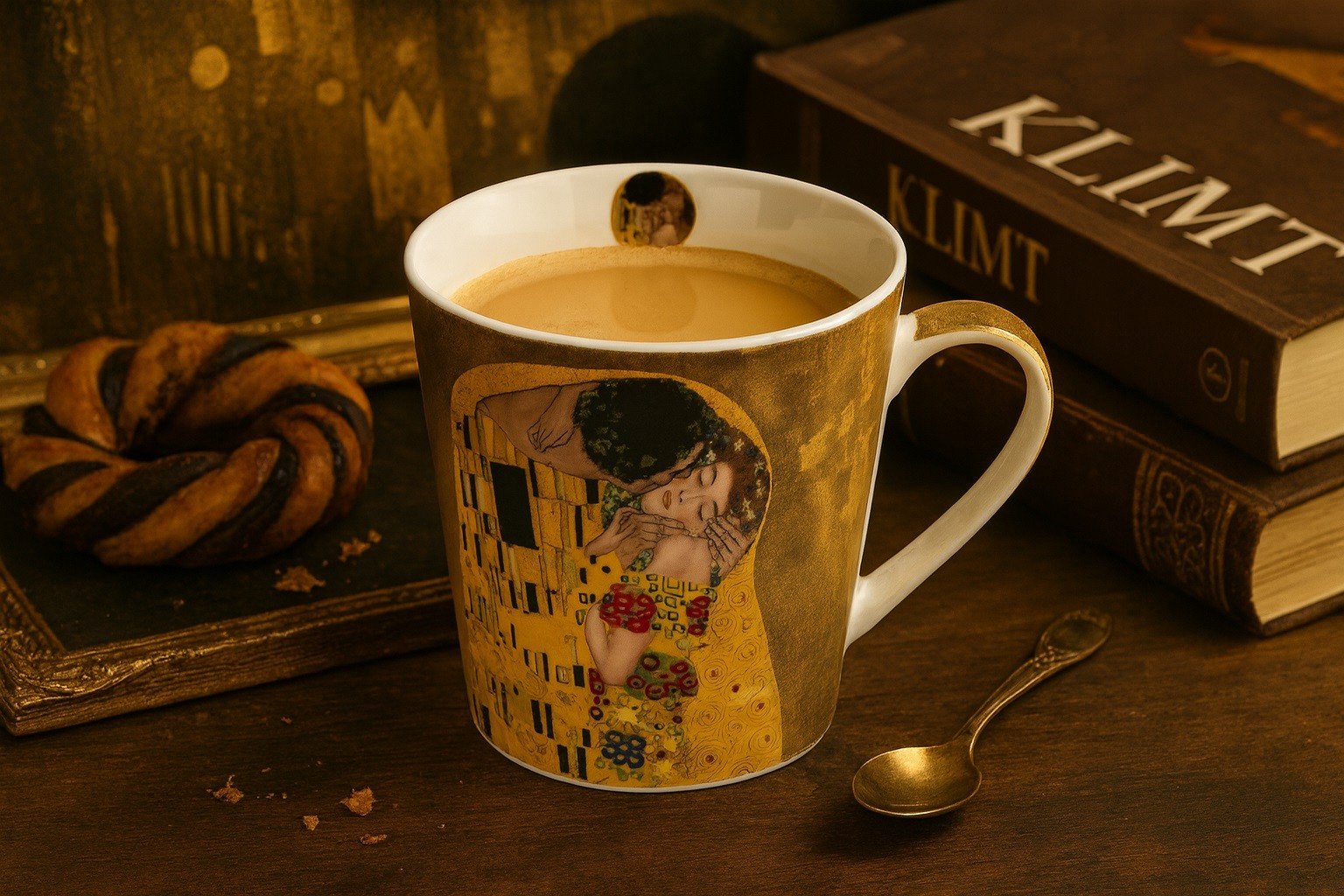 Kubek porcelanowy 610 ml prosty The Kiss Classic