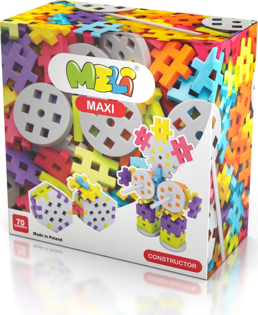 MELI MAXI CONSTRUCTOR 50420 WAFLE KLOCKI 70 elementów