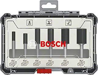 Bosch BOSCH ZESTAW FREZÓW PROSTYCH 6szt. UCHWYT 8mm B2607017466