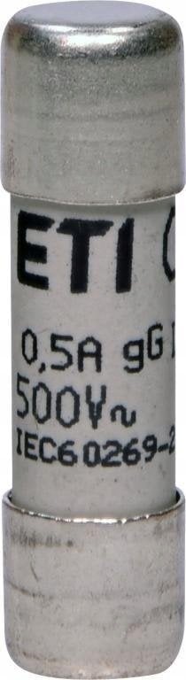 Wkładka topikowa cylindryczna CH10x38 gG 0,5A/500V 002651011