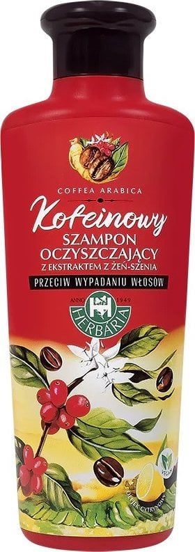 Herbaria Banfi kofeinowy szampon oczyszczający z ekstraktem z żeń-szenia 250ml