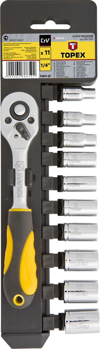 Zestaw narzędzi Topex 11 el. (38D650)