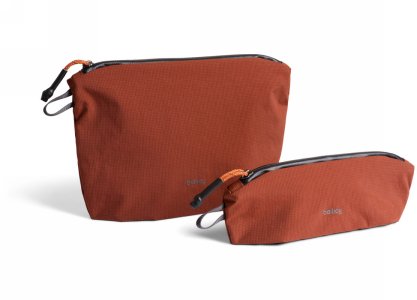 Cometic Bellroy Lite Pouch Duo - set of two travel organizers (18 cm x 27 cm x 1,5 cm oraz 8 cm x 23 cm x 6 cm) (clay)