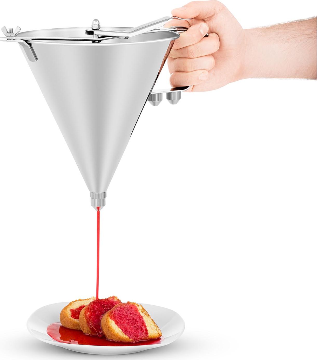 Royal Catering Dozownik pistolet do sosów stal nierdzewna ZESTAW 2L RCOF-2 Dozownik pistolet do sosów stal nierdzewna ZESTAW 2L RCOF-2