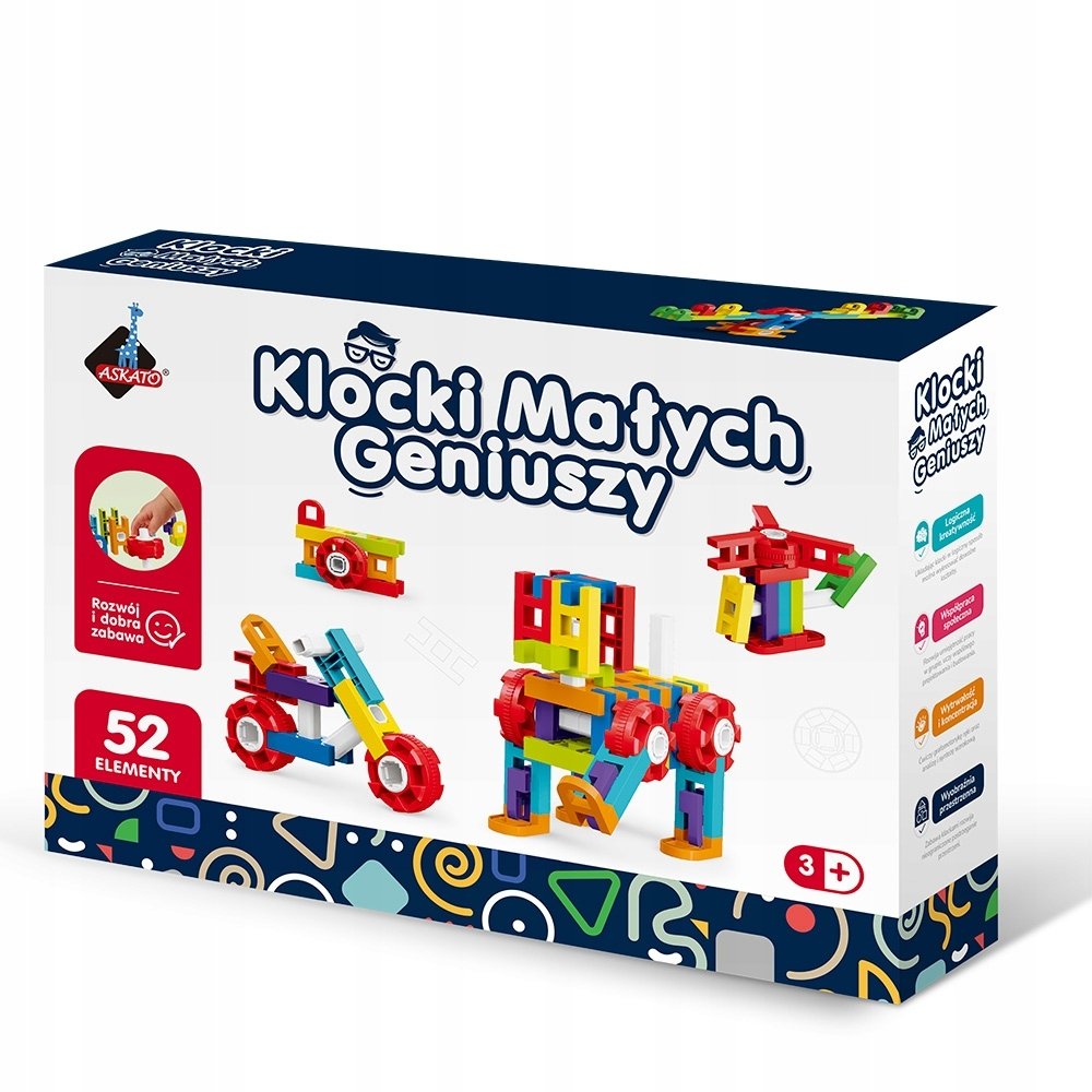 Klocki małych geniuszy drabinki 52el