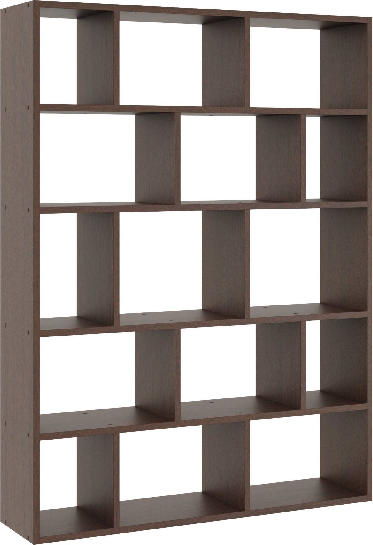 Tyletegotu Duży regał wiszący, półka ścienna, 105x18x141 cm, wenge, mat