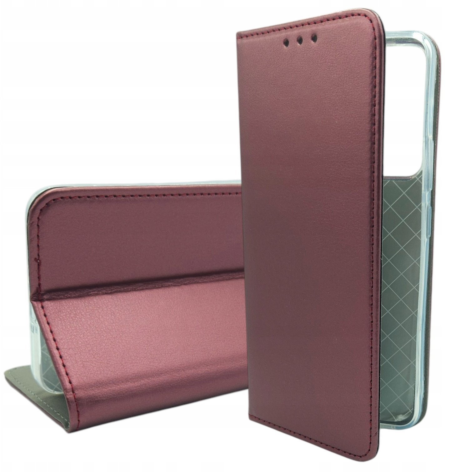 Kabura SMART MAGNETO do REALME 14T 5G burgundowy