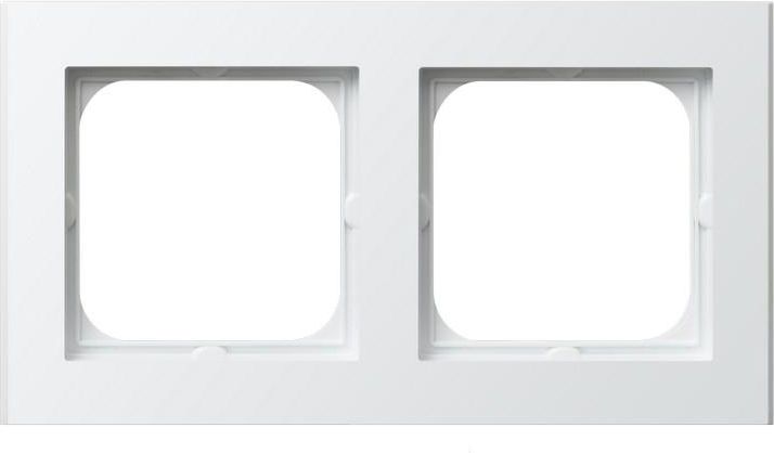 Ospel Ramka podwójna Sonata biały (R-2R/00)