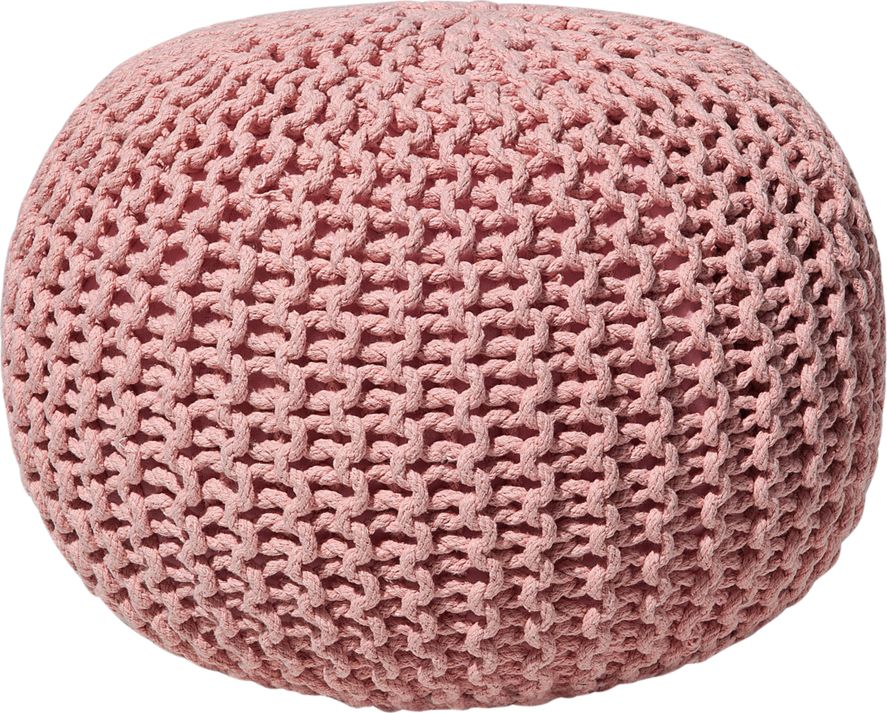 Beliani Puf 50 x 35 cm różowy CONRAD