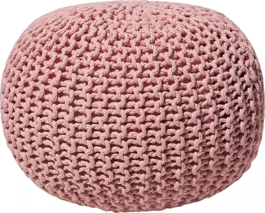 Beliani Puf 50 x 35 cm różowy CONRAD