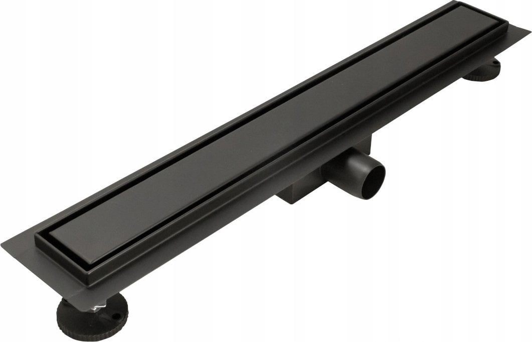 Odpływ liniowy DUO do zabudowy 2 w 1 czarny matowy - 600