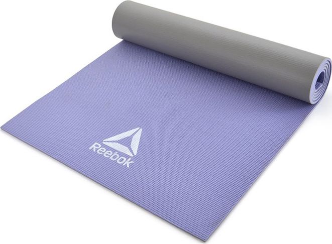 Reebok Mata do jogi dwustronna Fioletowa Szara