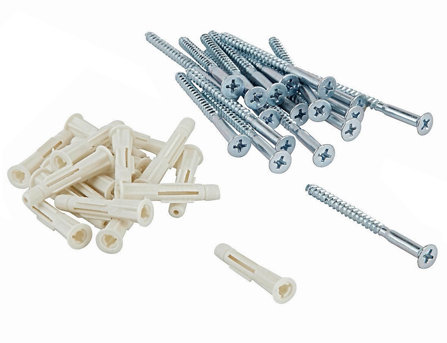 SCREWS WALLFIX 20PCS ZINC PLATED