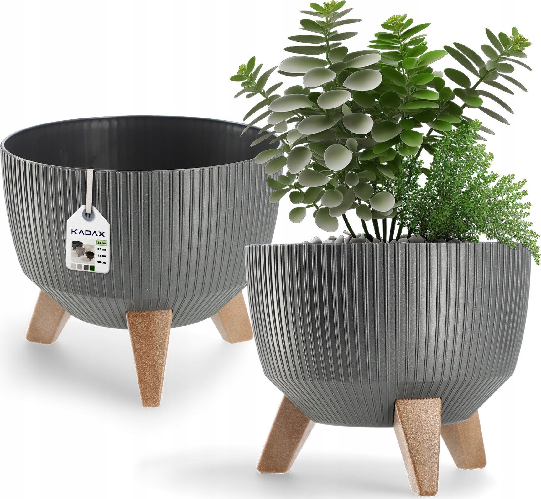 Kadax KADAX Doniczka Donica Wkład Misa Na Nóżkach 24cm