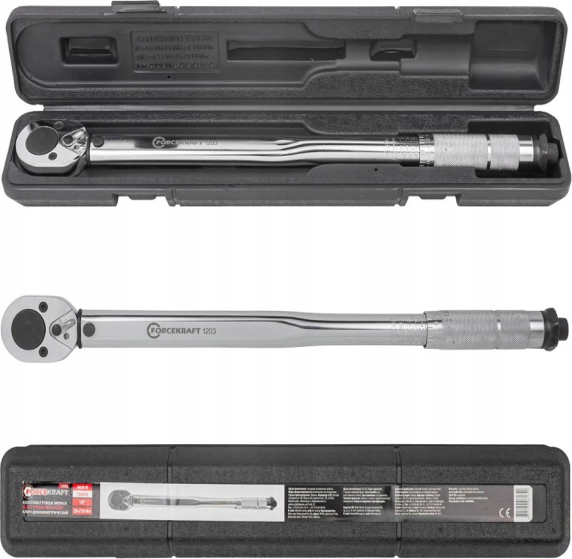 Forcekraft Klucz dynamometryczny 28-210Nm, 1/2"