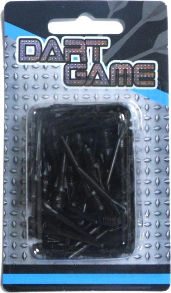 Master Wytrzymałe Końcówki Dart do Rzutek 50 sztuk BLACK
