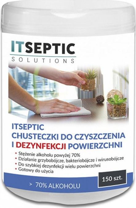 ITSEPTIC Chusteczki do czyszczenia idezynfekcji powierzchni 150 szt.