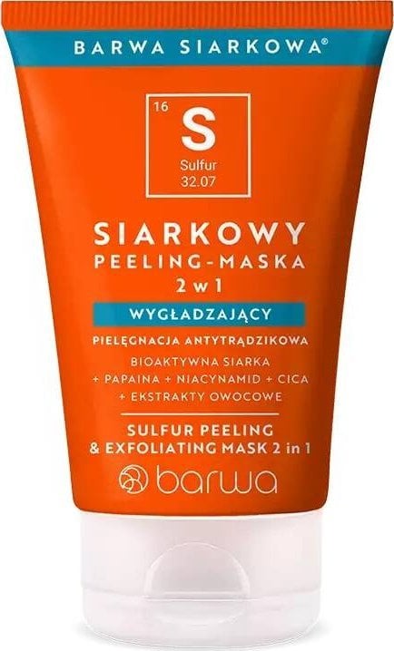 Barwa Barwa Siarkowy peeling maska 2w1 wygładzająca 120ml