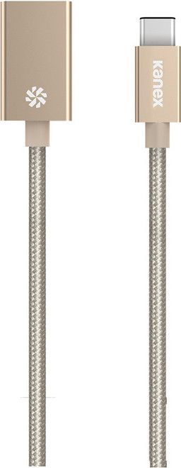 Kabel USB Kanex USB-A - USB-C 0.21 m Złoty (KU3CAPV1-GD)
