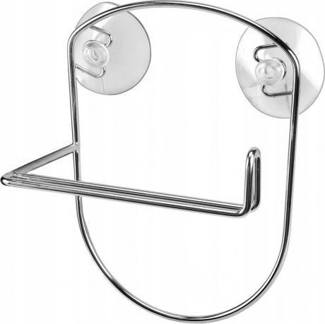 Galicja Uchwyt na papier toaletowy z przyssawkami chrom