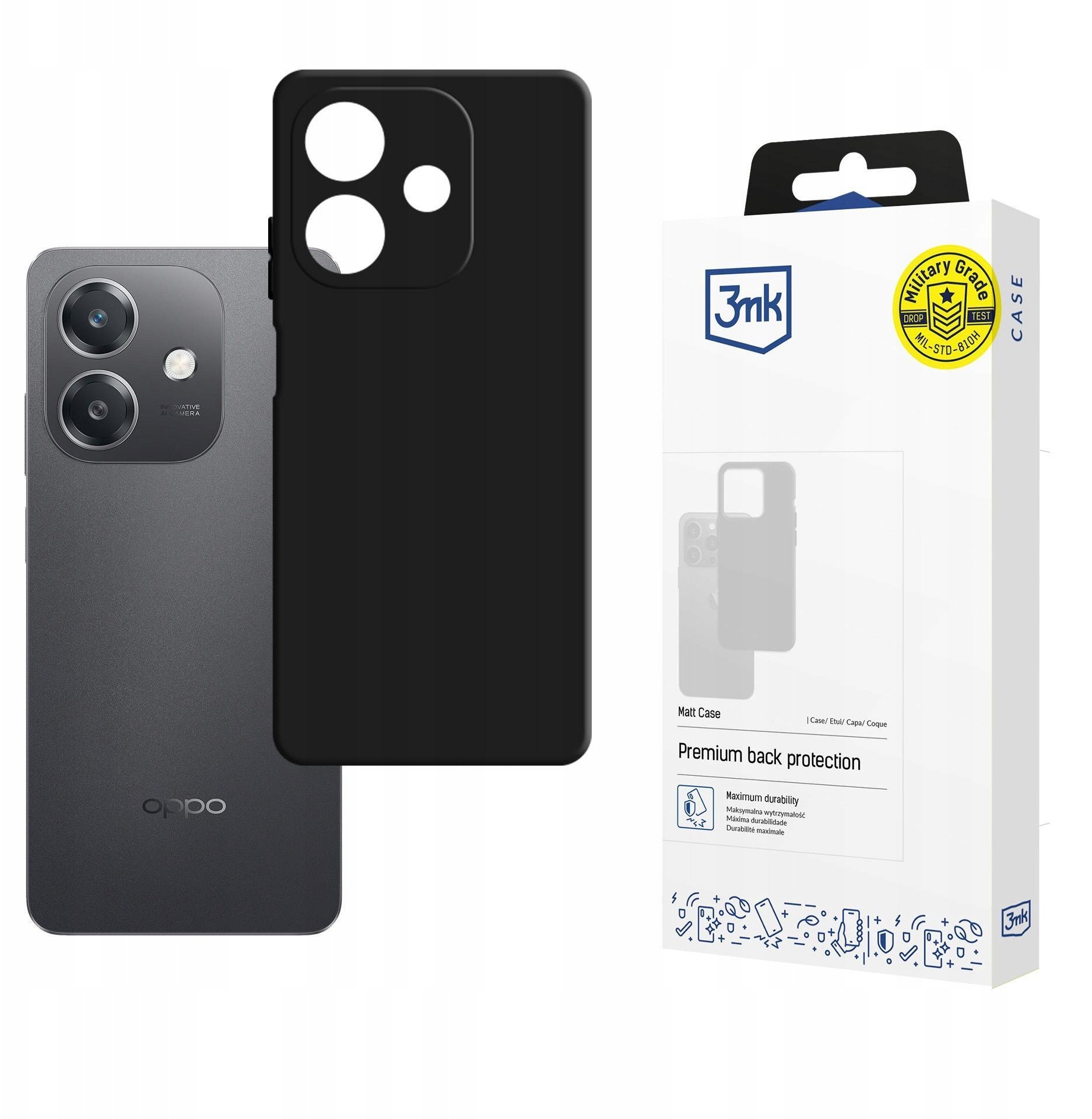 Oppo A40 / A40M / A3 4G - 3mk Matt Case