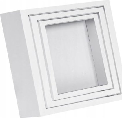 Ramka Koopman Ramka na zdjęcia stojąca plastikowa biała 3 sztuki