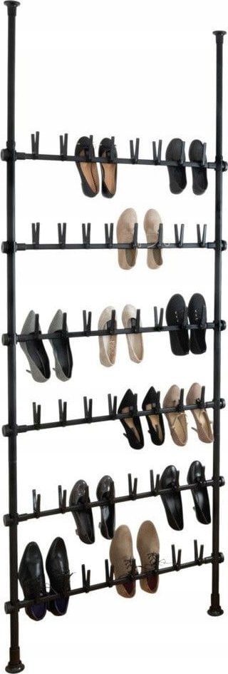 Wenko Stojak na buty teleskopowy HERKULES, kolor czarny, wysokość 165 - 300 cm, WENKO