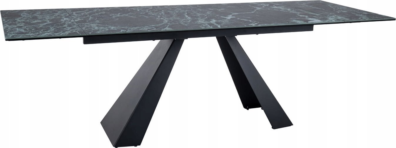 Signal Stół rozkładany SALVADORE CERAMIC (160-240)x90 morski Verde Alpi/ czarny mat