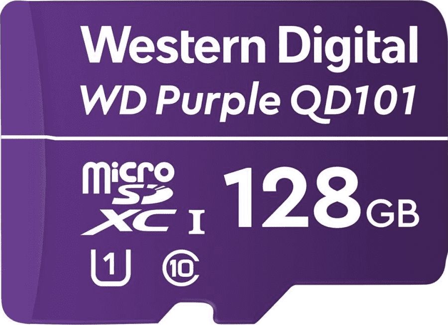 Karta WD Purple MicroSDXC 128 GB Class 10 UHS-I/U1 (WDD128G1P0C)