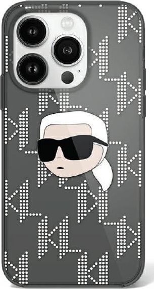 Karl Lagerfeld Karl Lagerfeld KLHCP16SHKLPKHK iPhone 16 6.1" czarny/black hardcase IML Karl Head Electroplated