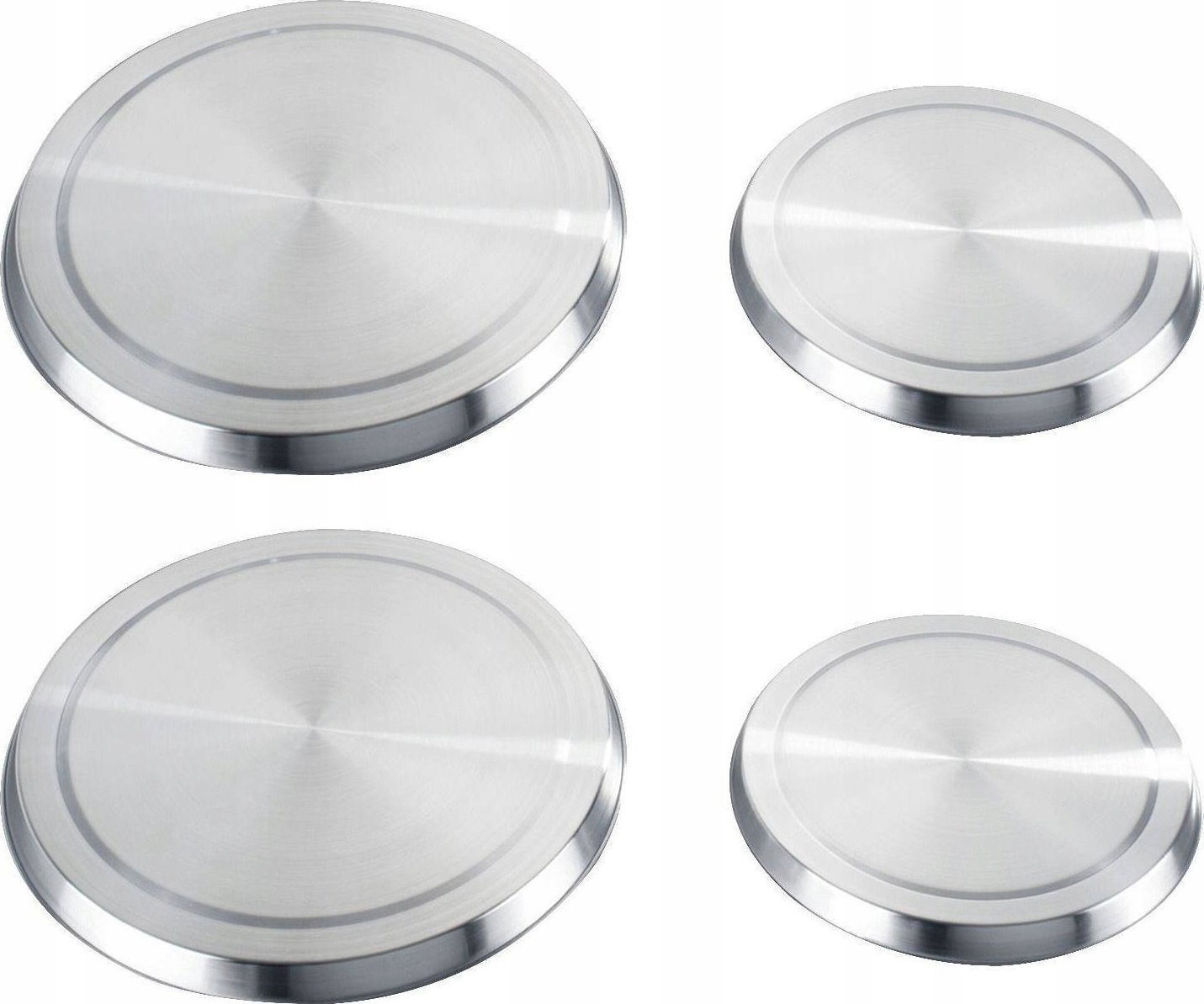 Wenko Pokrywki na palniki srebrne, 4 sztuki, WENKO