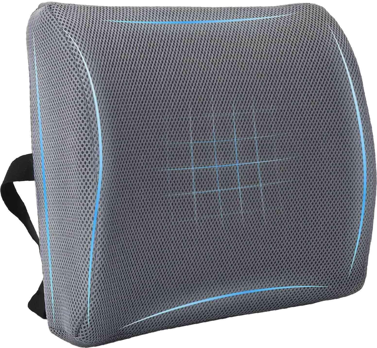 vidaXL Poduszka z regulacją szaro-siatkowy 34 x 31.5 x 12 cm