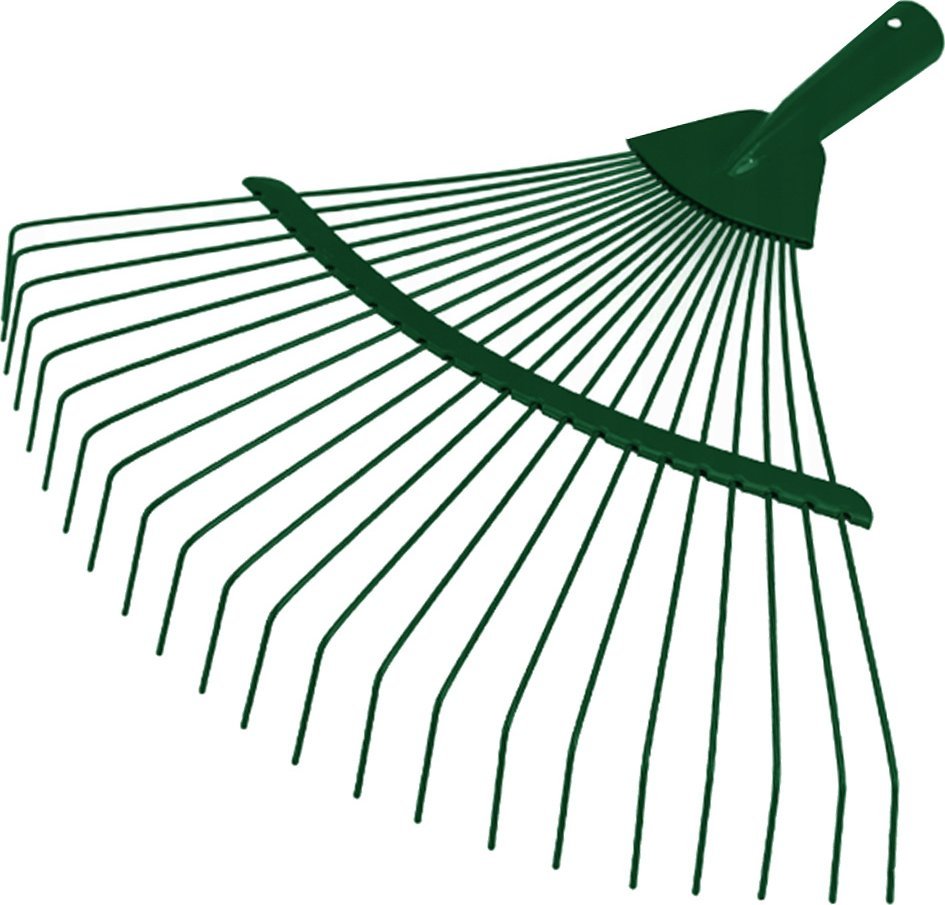 Verk Grabie ogrodowe do liści trawy lekkie druciane metalowe 36cm wachlarzowe Grabie ogrodowe do liści trawy lekkie druciane metalowe 36cm wachlarzowe