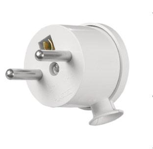 Opal Wtyczka kątowa rozbieralna mini WT-15 2P+Z 16A biała